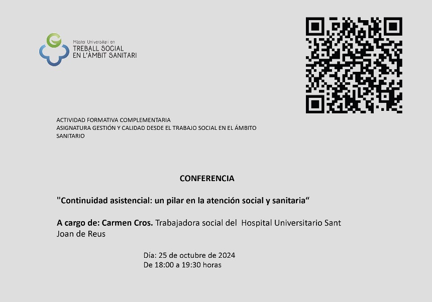 Cartell de la conferència.